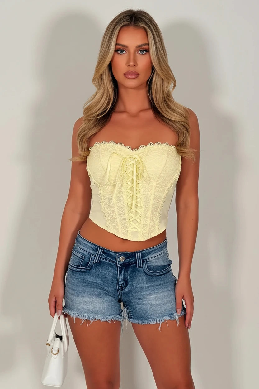 Lemon Lace Corset