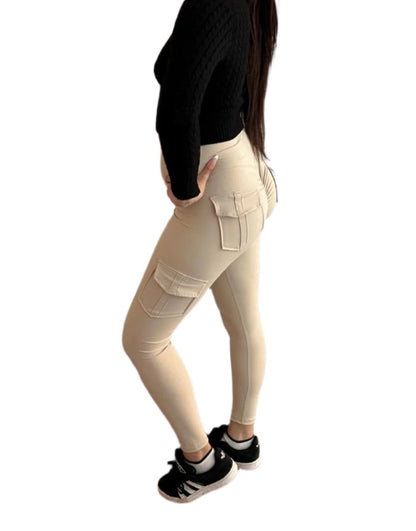 Black Cargo Sculpt Leggings