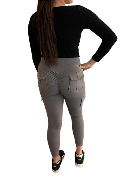 Black Cargo Sculpt Leggings